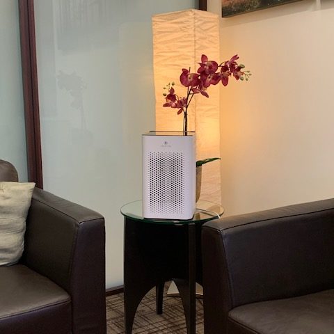 Hospital Grade Air purifier in Waiting Room