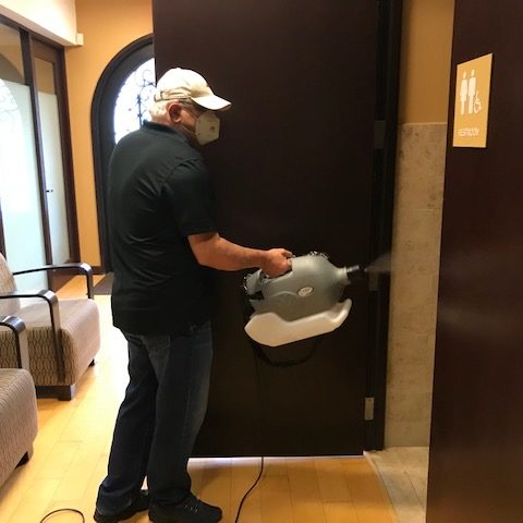 Sanitizing rooms